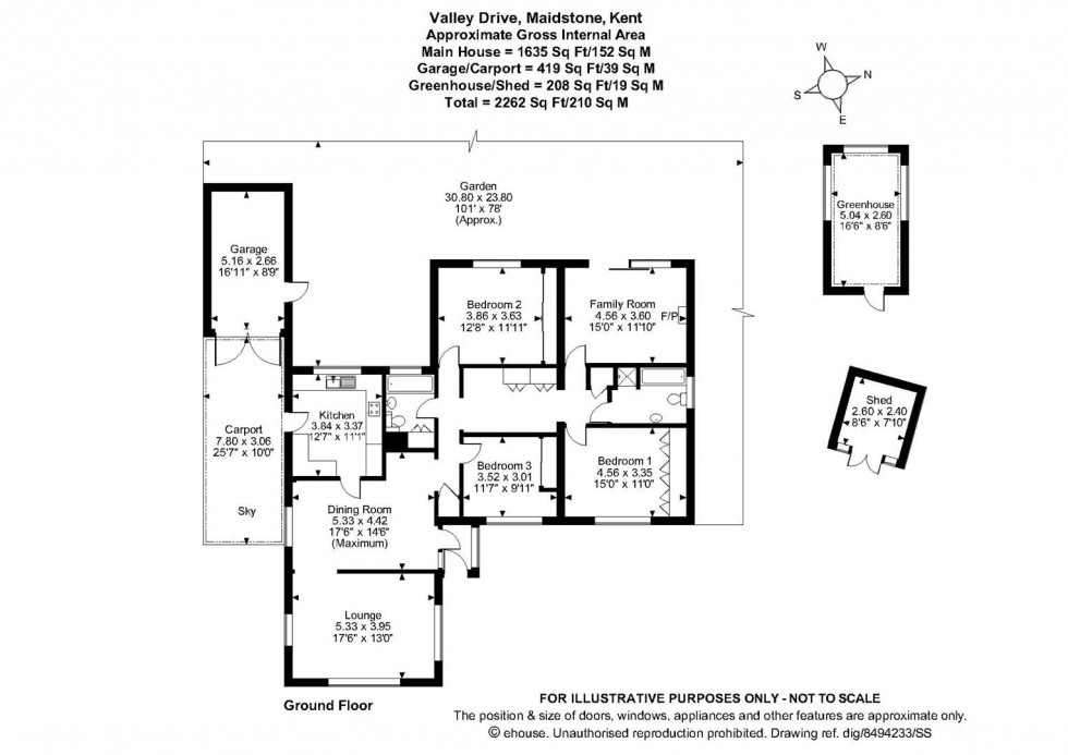Floorplan for Valley Drive, Loose, Maidstone