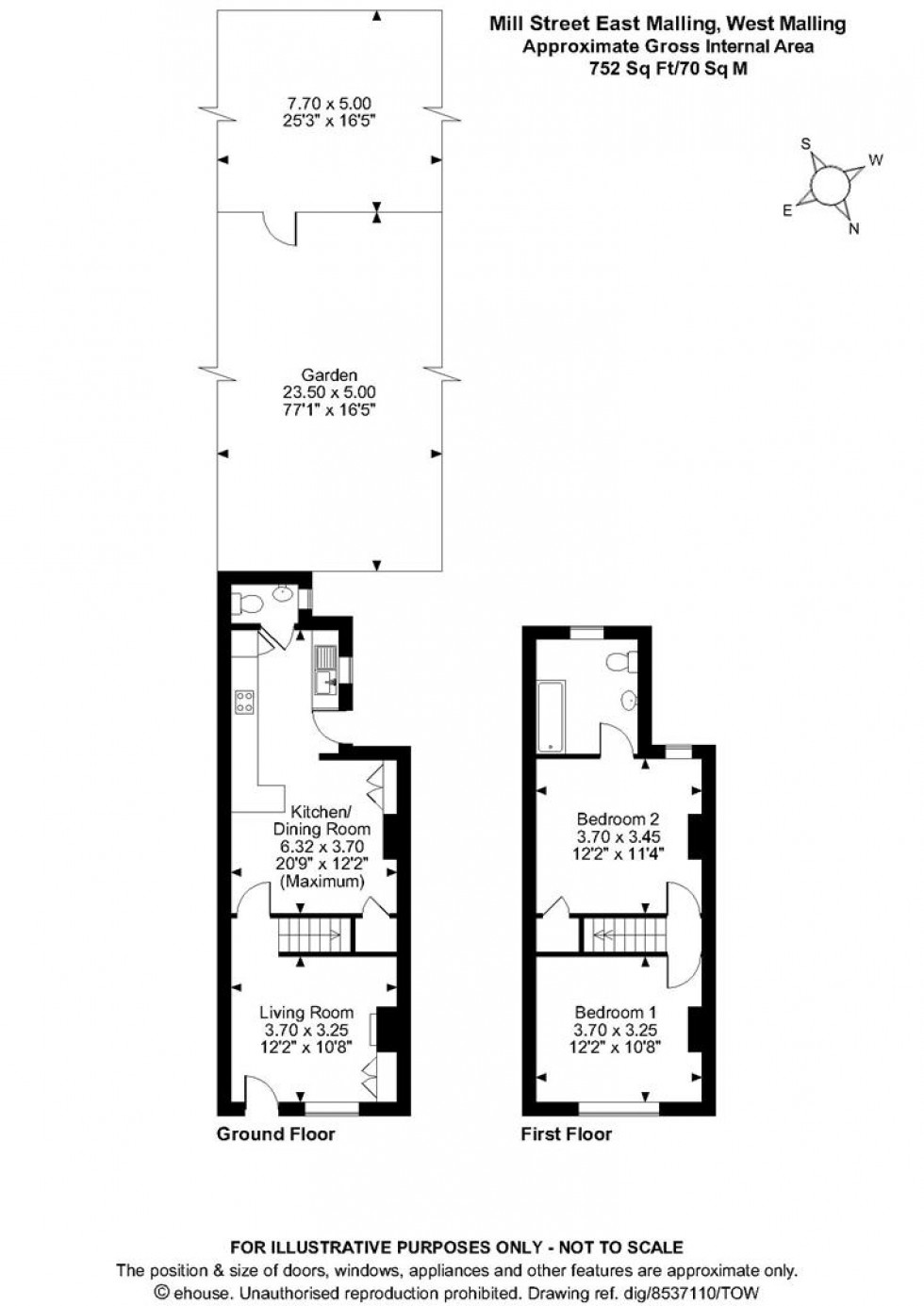 Floorplan for Mill Street, East Malling, ME19 6BX