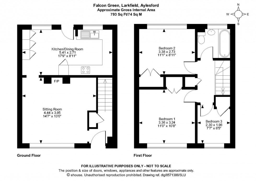 Floorplan for Falcon Green, Larkfield, Aylesford