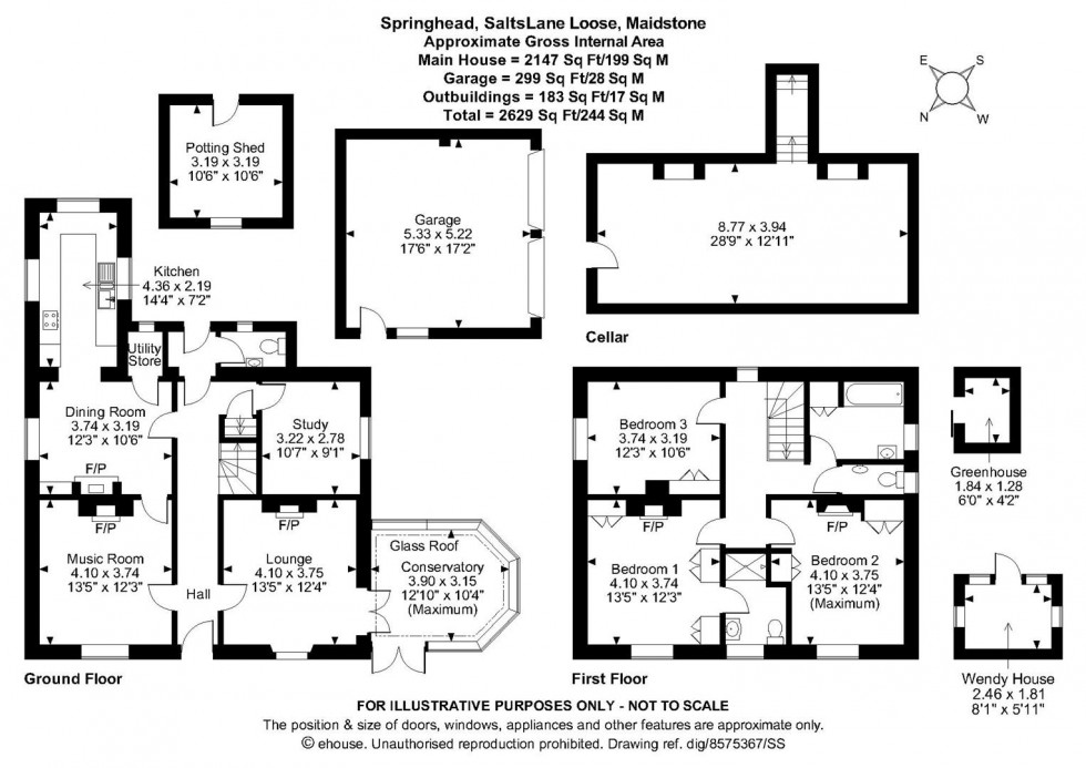 Floorplan for Salts Lane, Loose, Maidstone