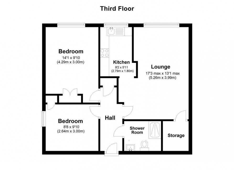 Floorplan for Queen Anne Road, Maidstone