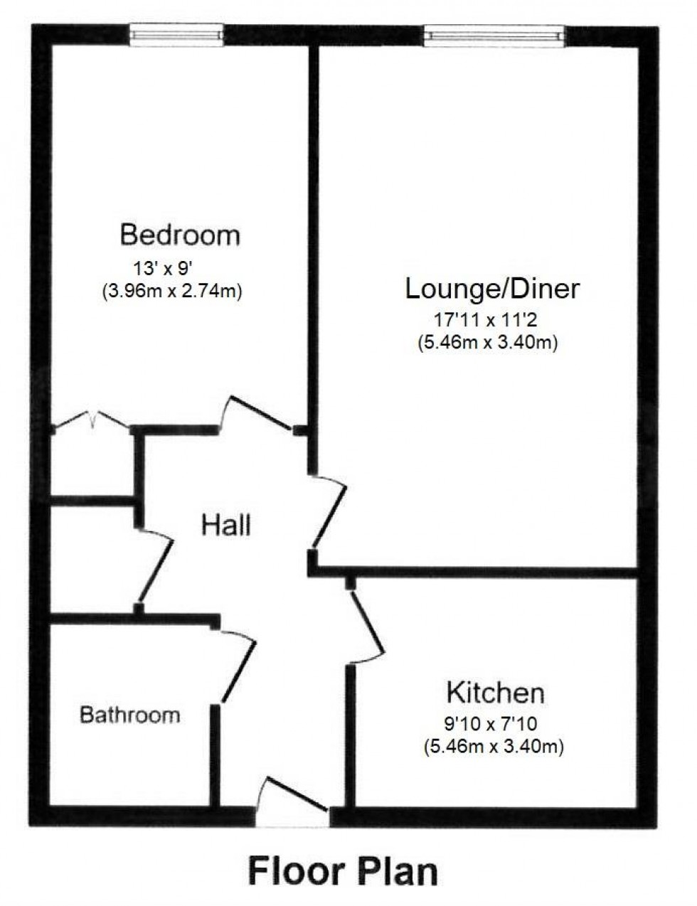 Floorplan for Wallis Place, Hart Street, Maidstone