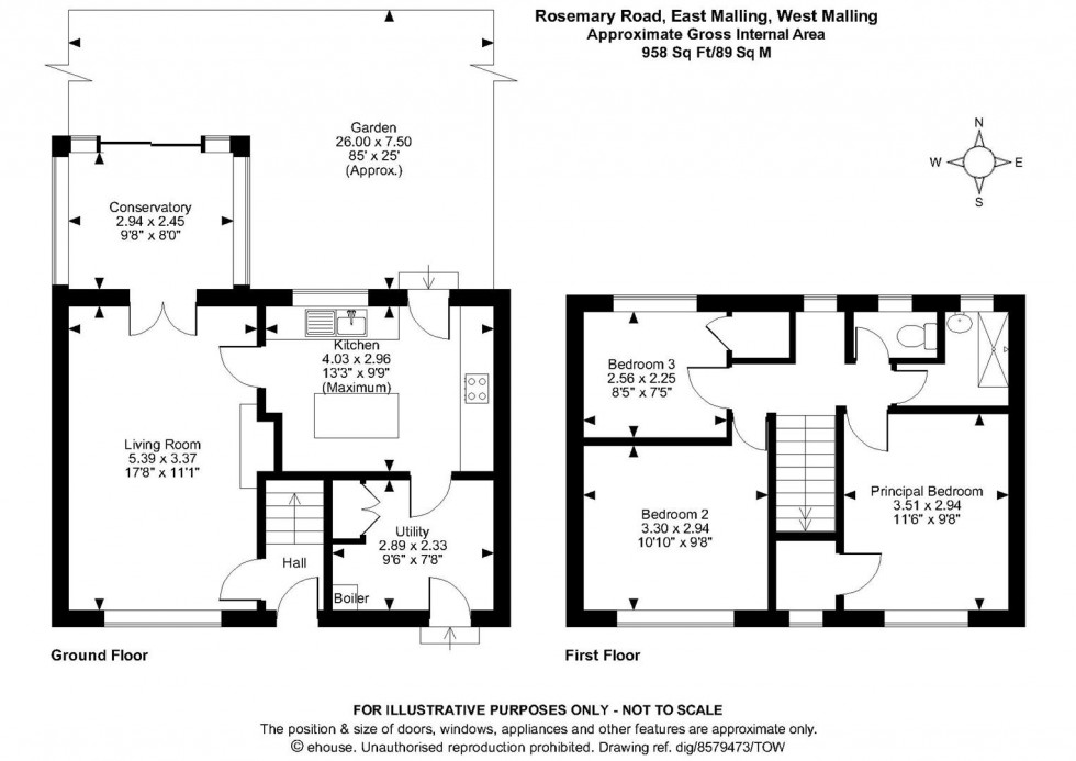 Floorplan for Rosemary Road, East Malling, West Malling