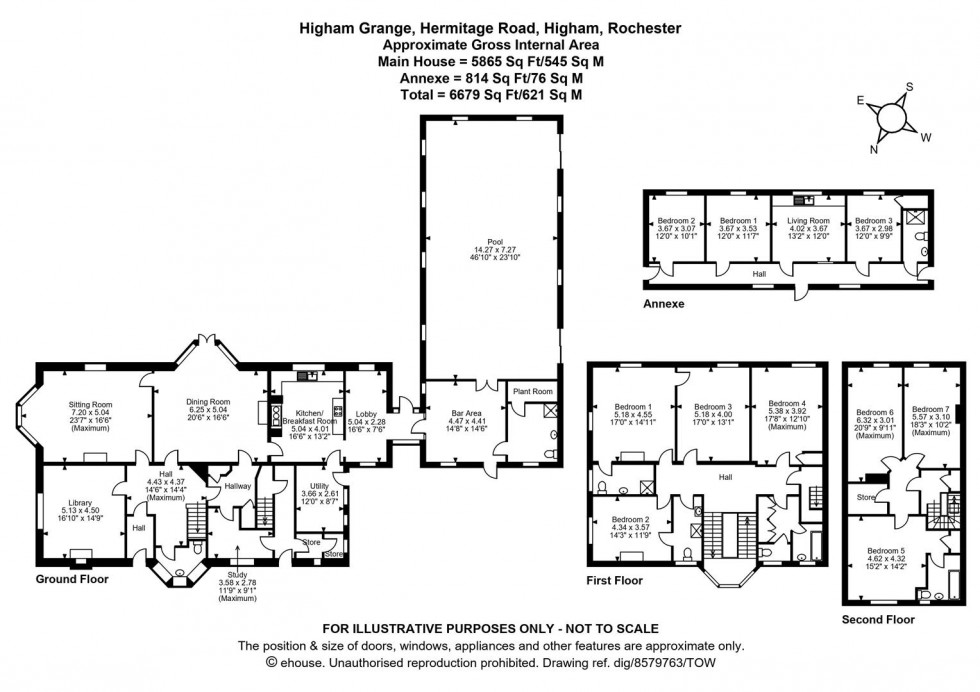 Floorplan for Hermitage Road, Higham, Rochester