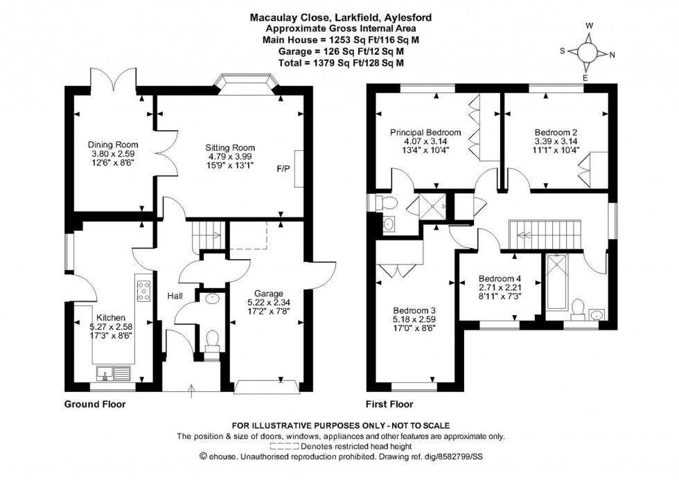 Floorplan for Macaulay Close, Larkfield, Aylesford