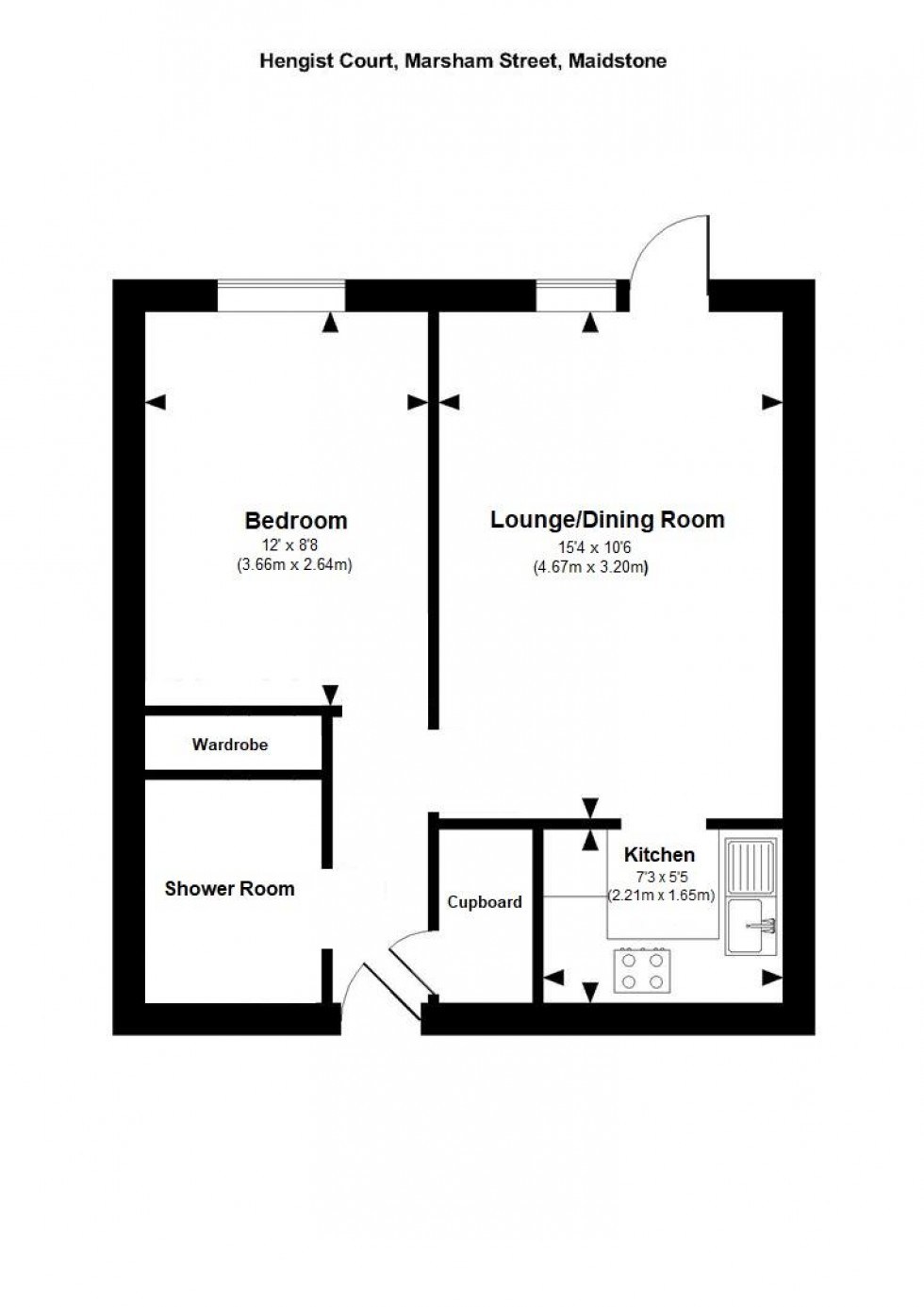 Floorplan for Marsham Street, Maidstone