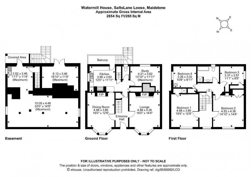 Floorplan for Salts Lane, Loose, Maidstone