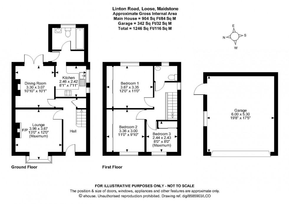 Floorplan for Linton Road, Loose, Maidstone