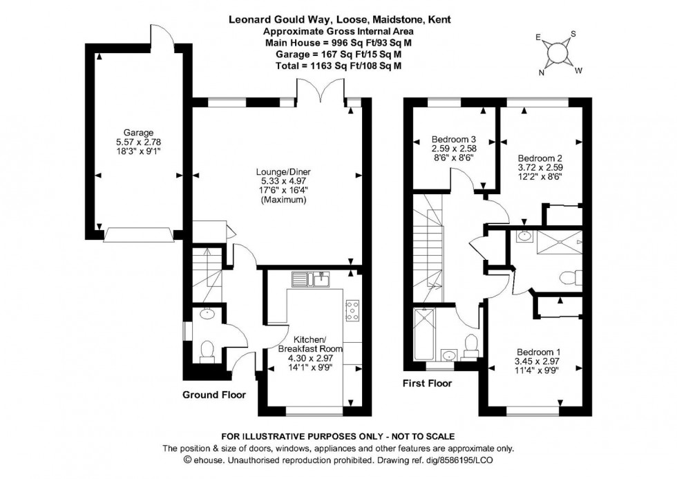 Floorplan for Leonard Gould Way, Loose, Maidstone