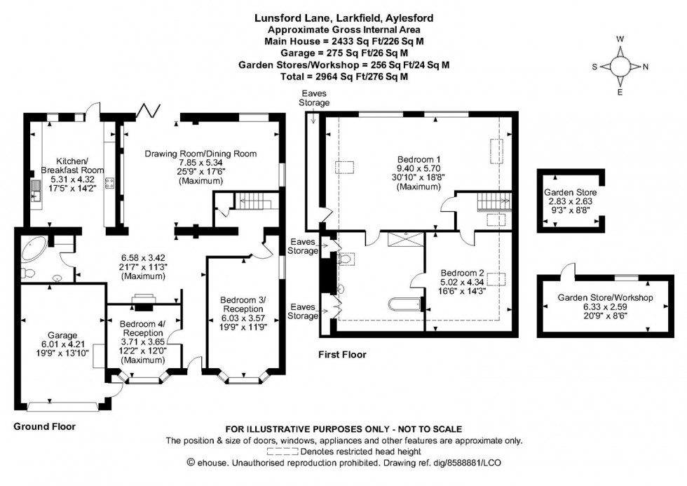 Floorplan for Lunsford Lane, Larkfield, Aylesford