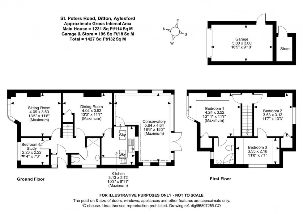 Floorplan for St. Peters Road, Ditton, Aylesford