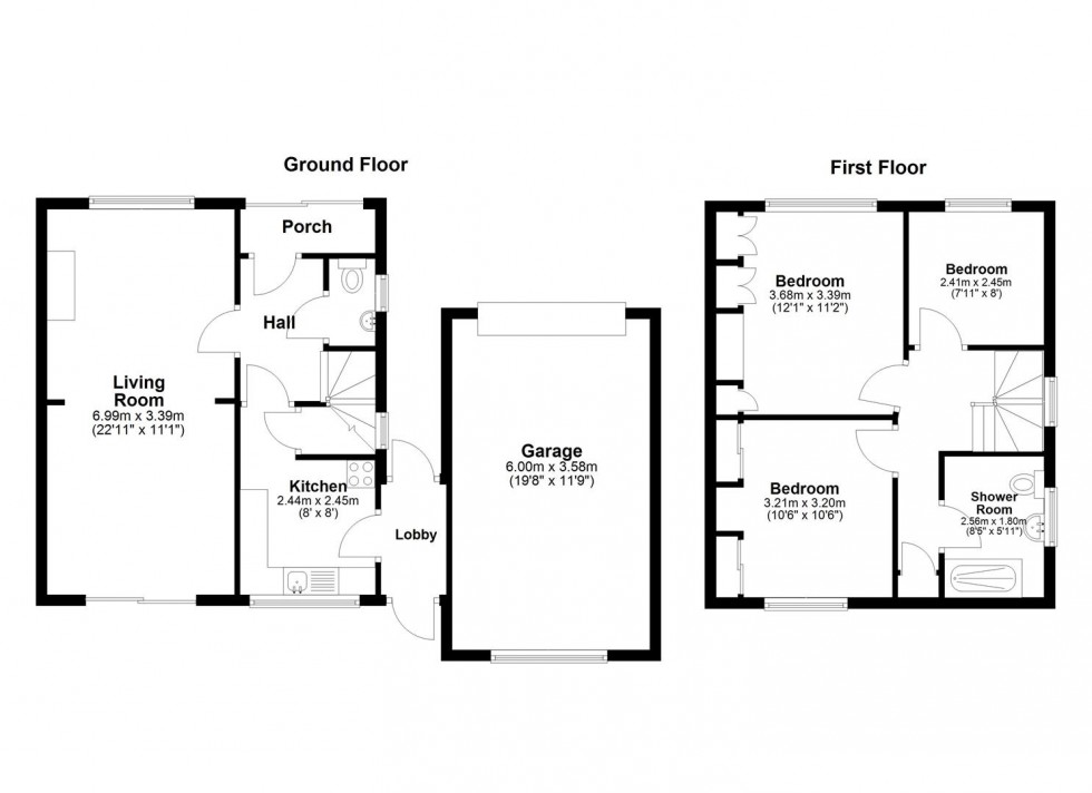 Floorplan for Boxley Close, Maidstone