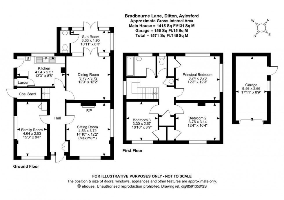 Floorplan for Bradbourne Lane, Ditton, Aylesford