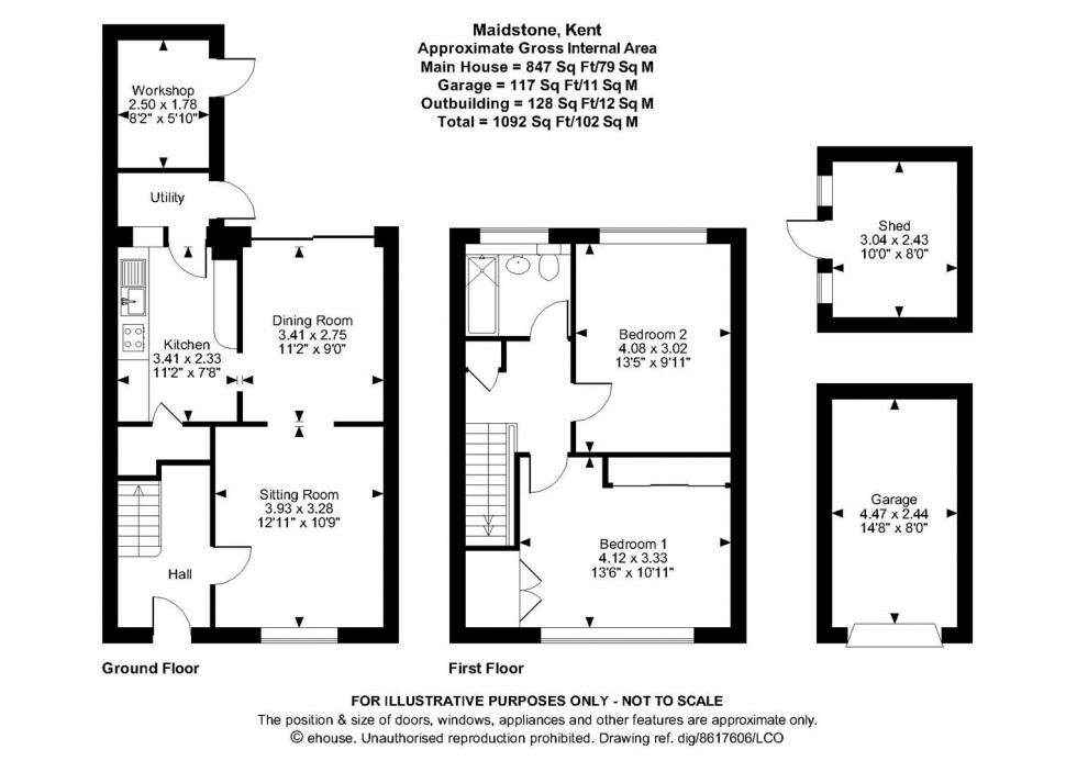 Floorplan for Reculver Walk, Maidstone
