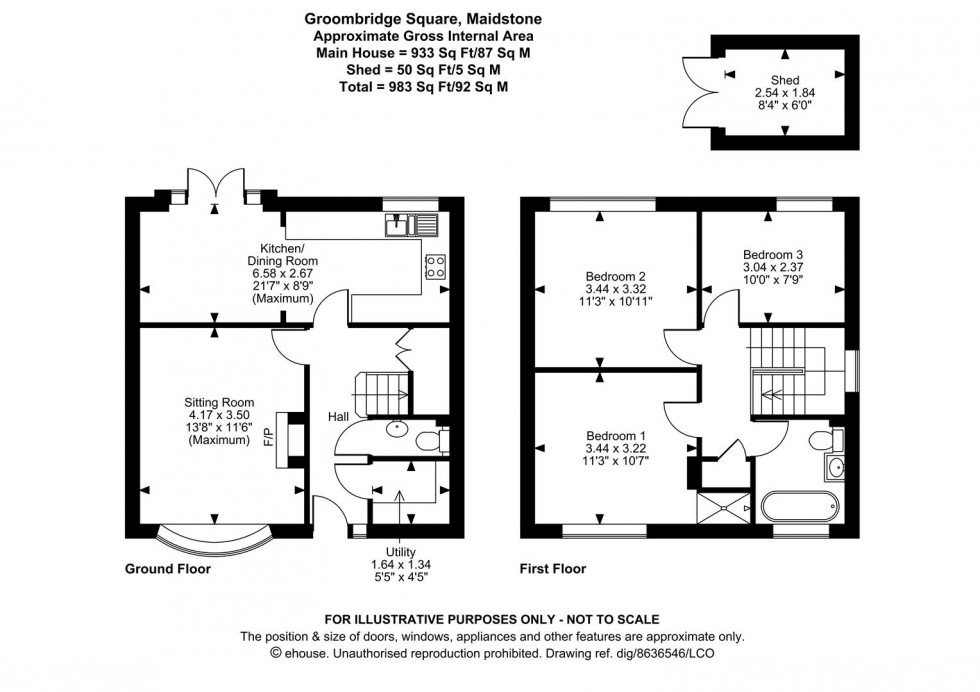 Floorplan for Groombridge Square, Maidstone