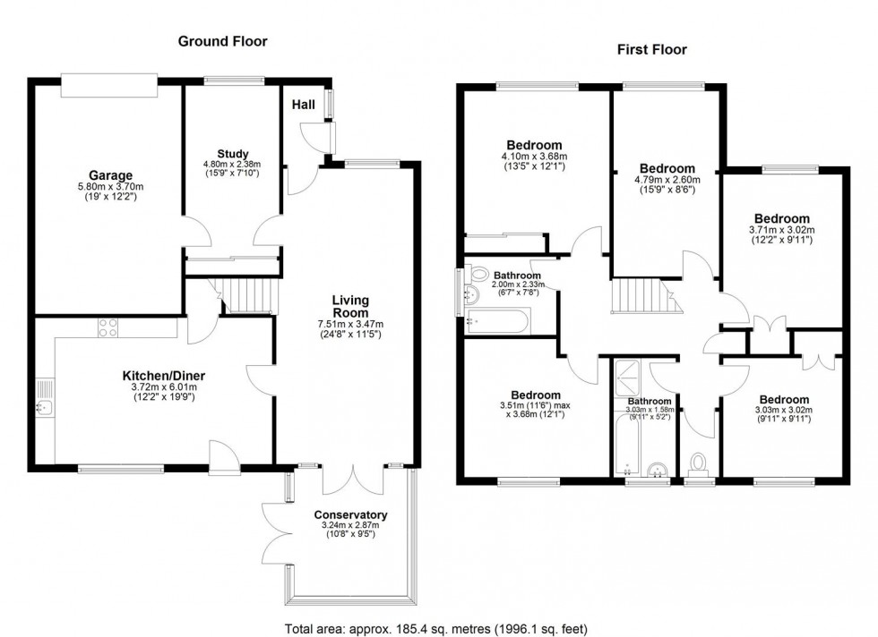 Floorplan for Pridmore Road, Snodland