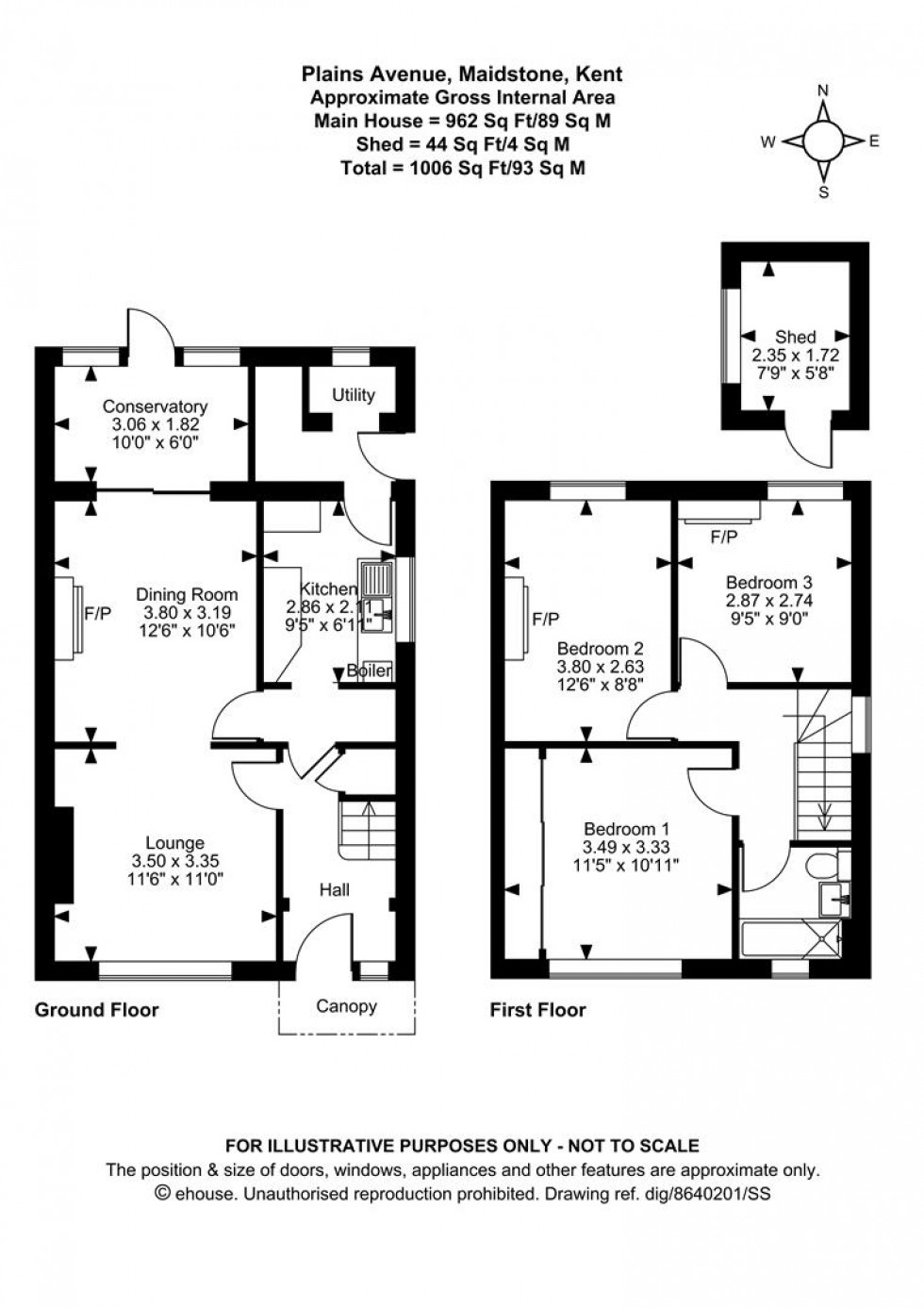 Floorplan for Plains Avenue, Maidstone