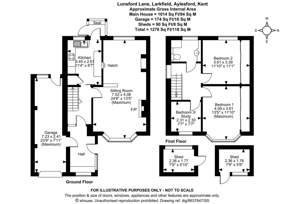 Floorplan for Lunsford Lane, Larkfield, Aylesford