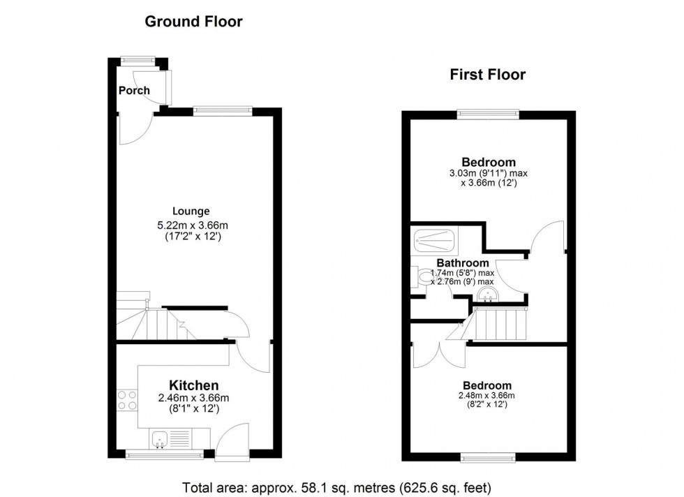 Floorplan for Lymington Court, Bicknor Road, Maidstone