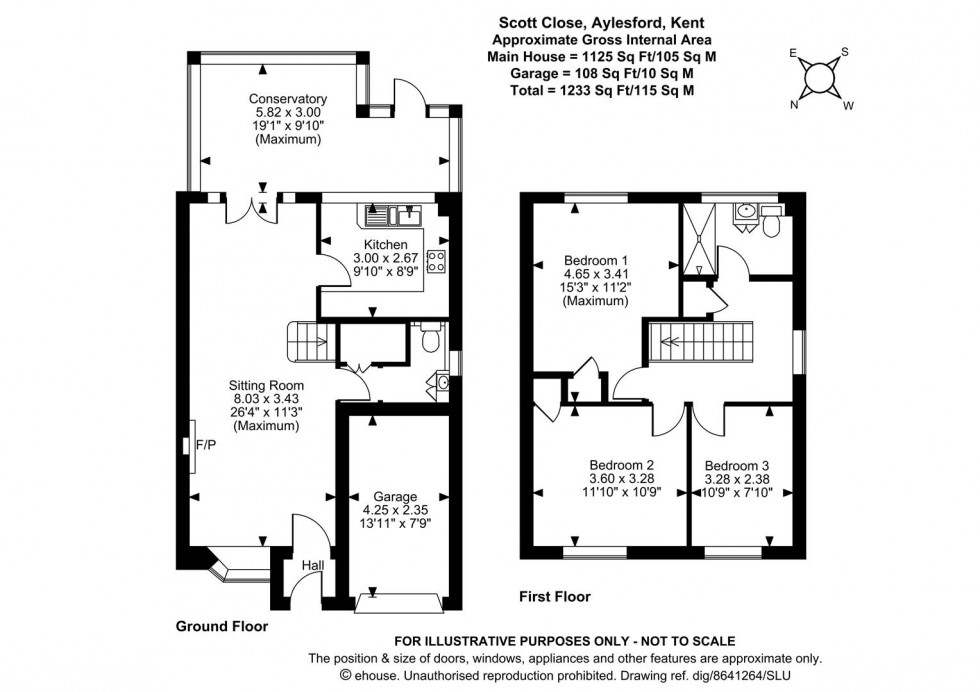 Floorplan for Scott Close, Ditton, Aylesford