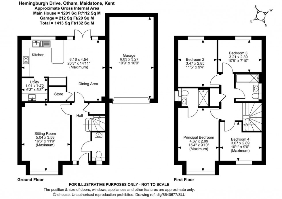 Floorplan for Hemingburgh Drive, Otham, Maidstone