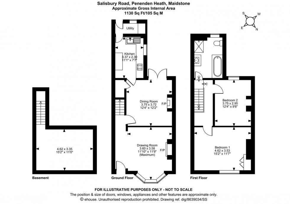 Floorplan for Salisbury Road, Penenden Heath, Maidstone