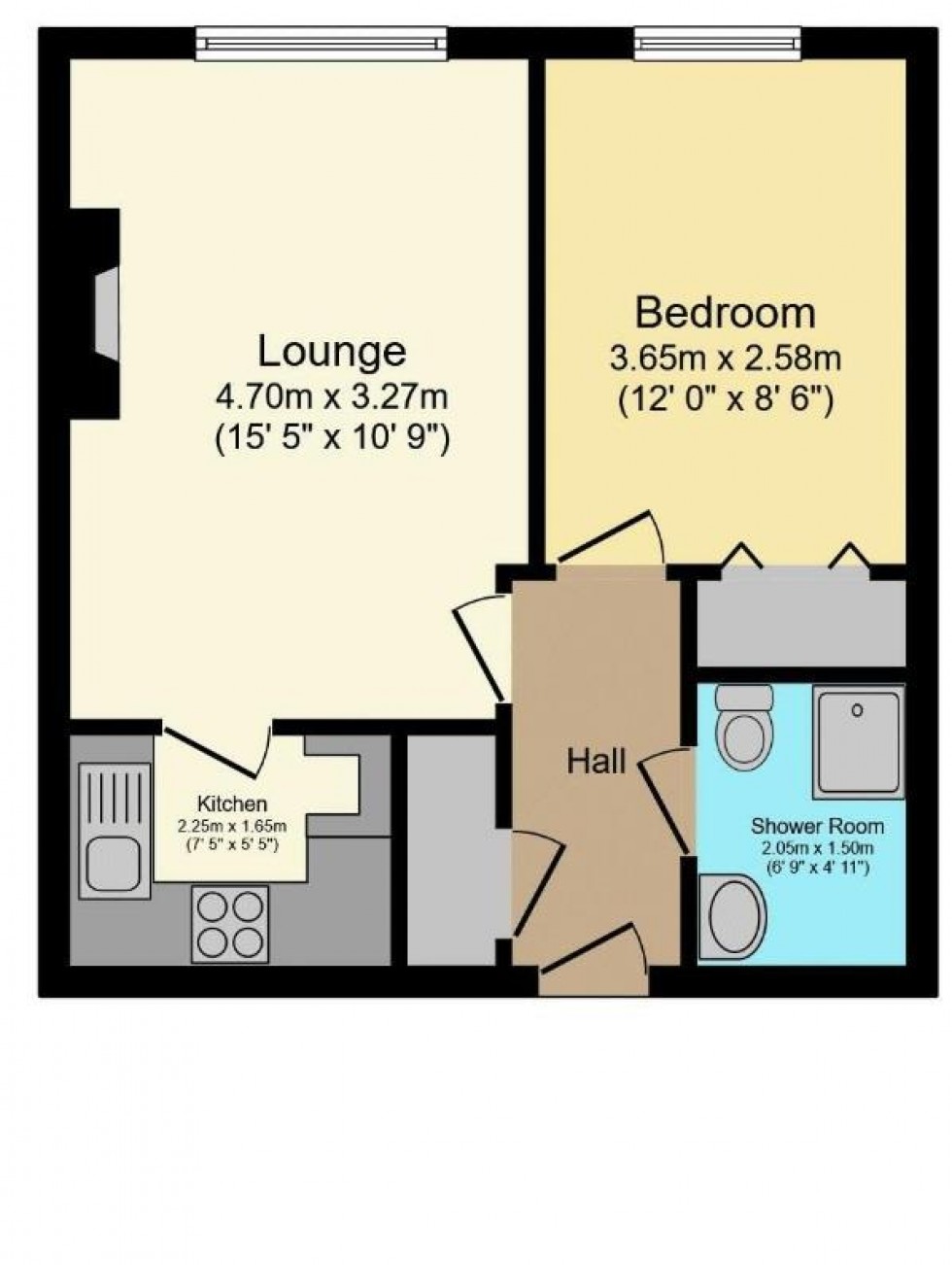 Floorplan for Queen Anne Road, Maidstone
