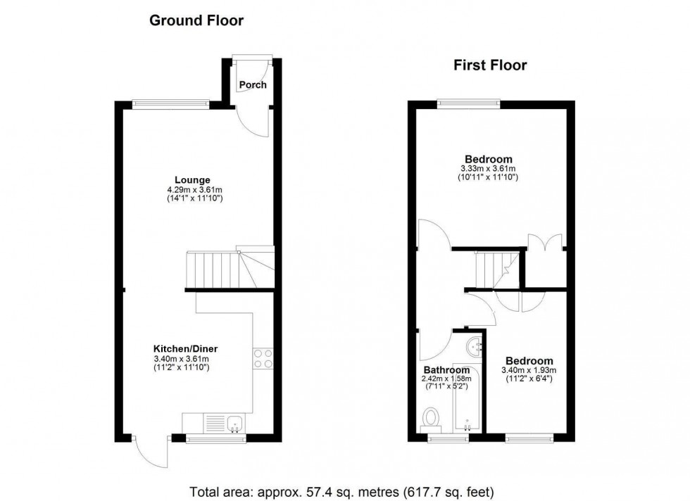 Floorplan for Bridge Mill Way, Tovil, Maidstone