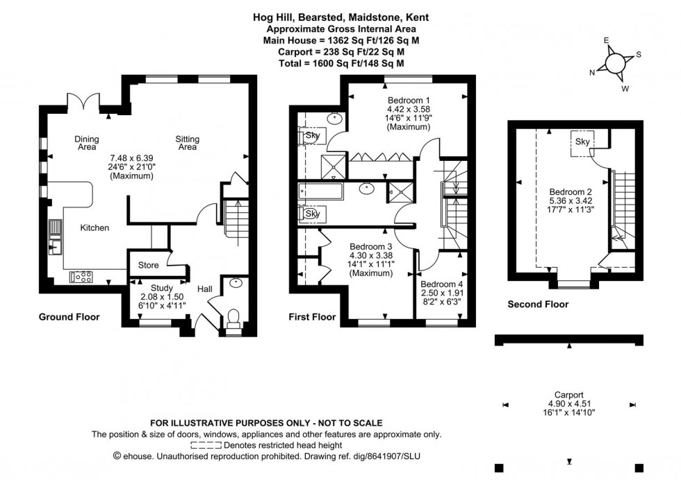 Floorplan for Hog Hill, Bearsted, Maidstone
