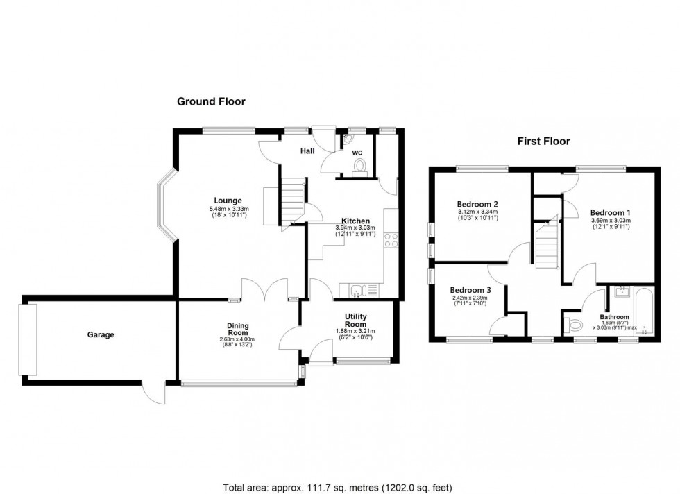 Floorplan for Chervilles, Maidstone