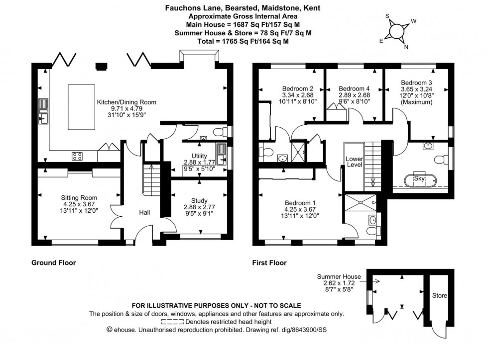 Floorplan for Fauchons Lane, Bearsted, Maidstone