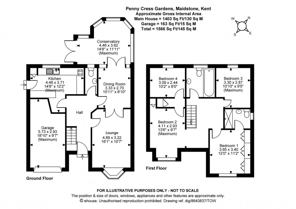 Floorplan for Penny Cress Gardens, Maidstone