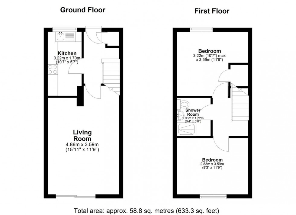 Floorplan for Coleridge Close, Larkfield, Aylesford