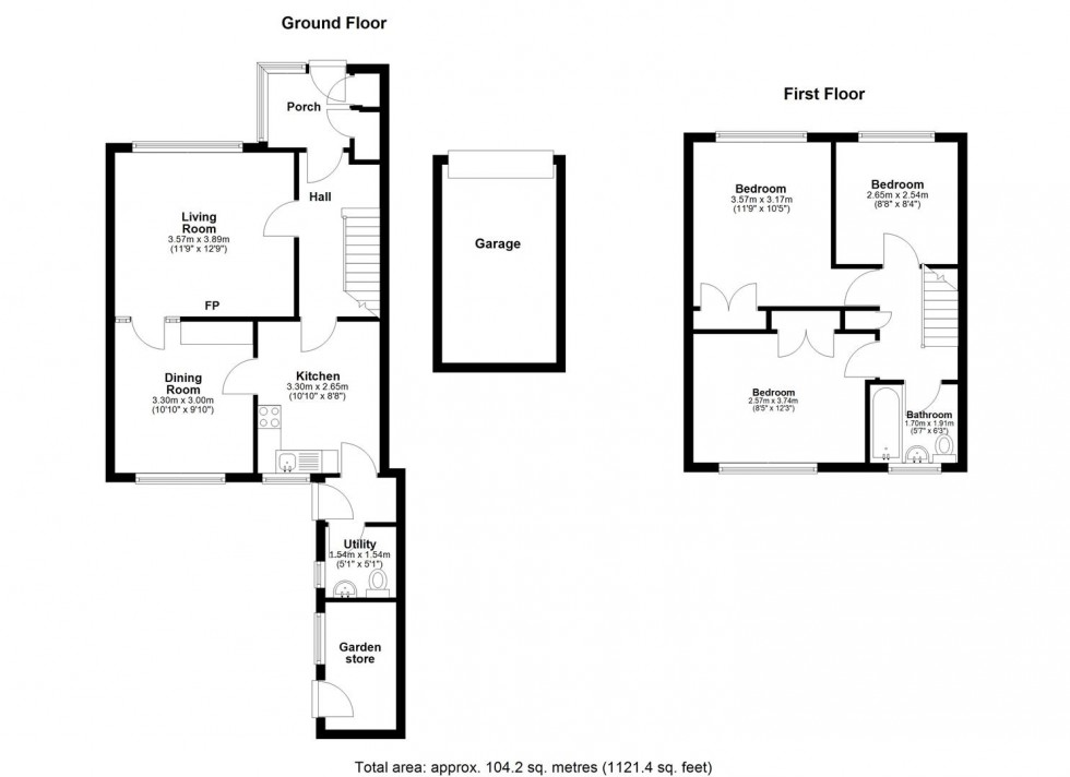 Floorplan for Twisden Road, East Malling, West Malling