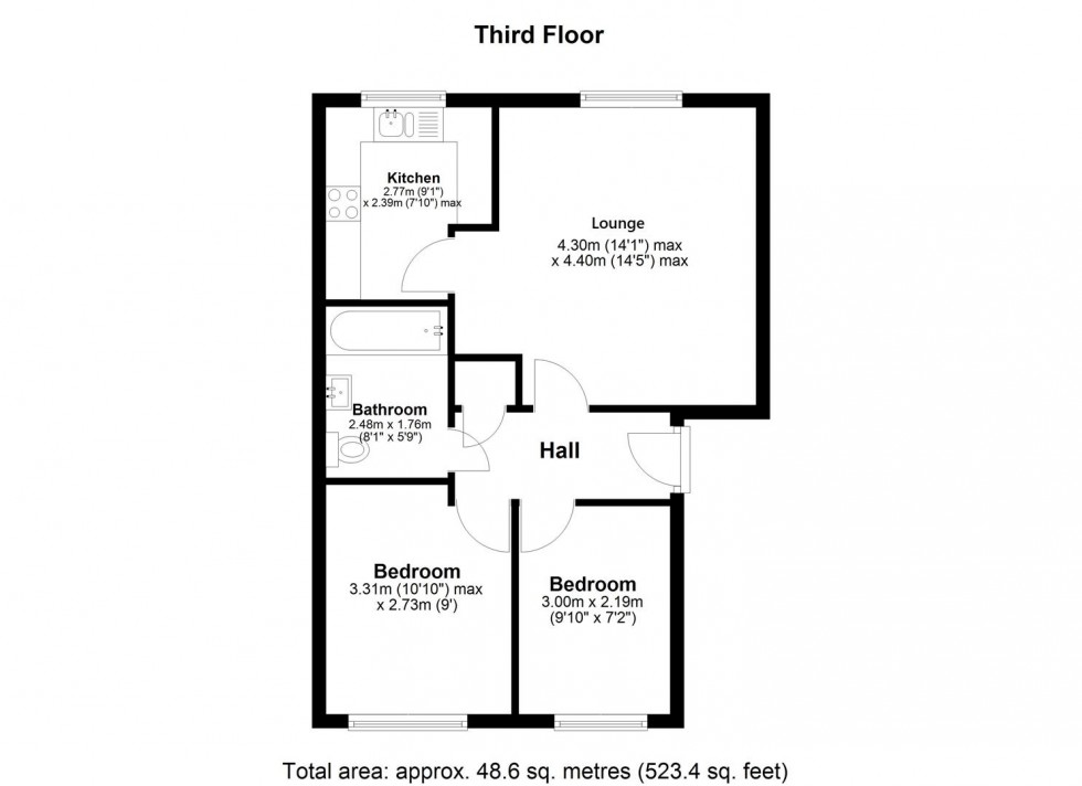 Floorplan for St. Peters Street, Maidstone