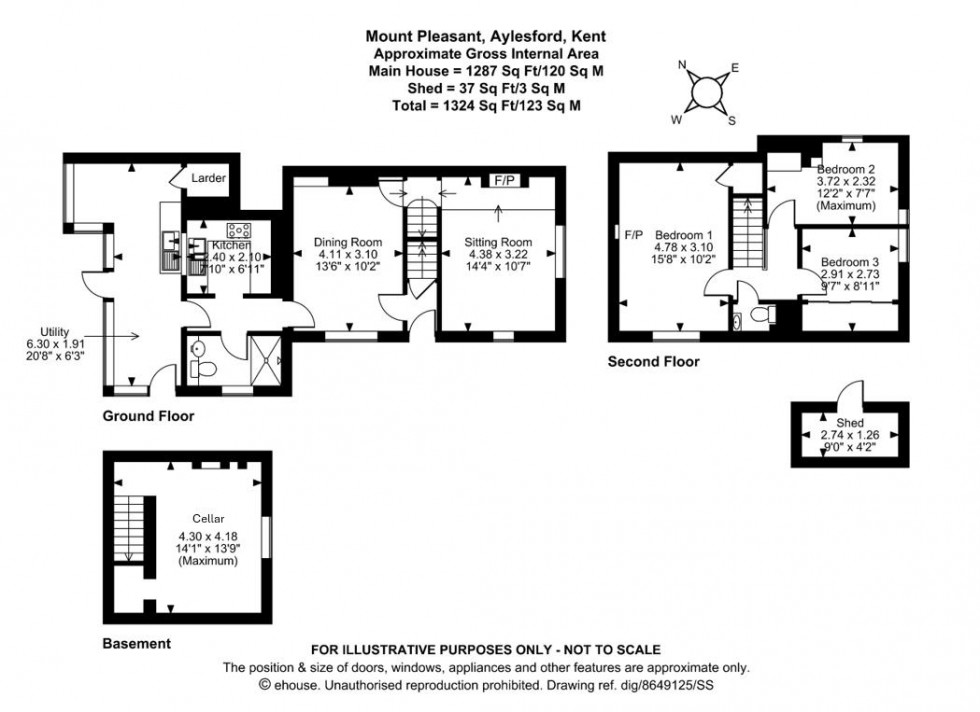 Floorplan for Mount Pleasant, Aylesford