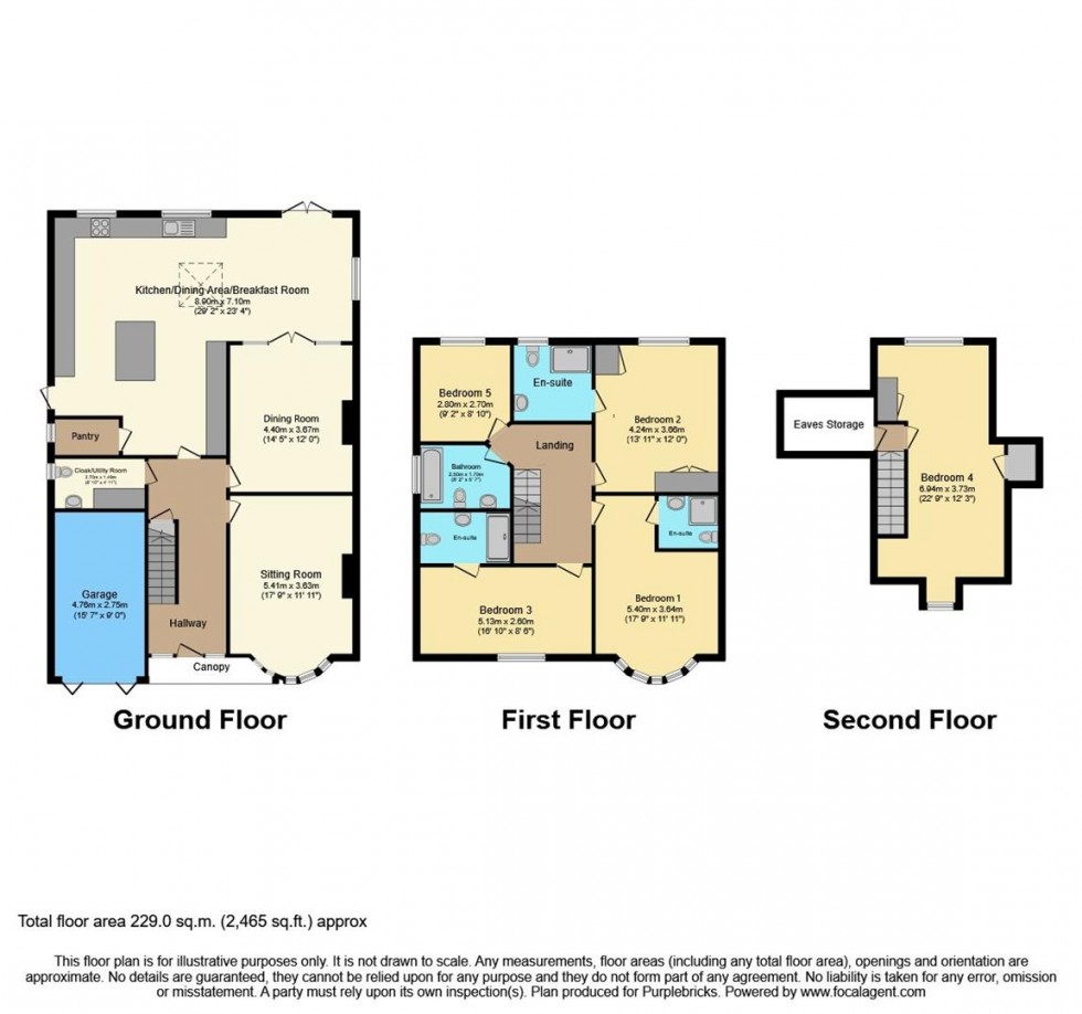 Floorplan for Buckland Road, Maidstone