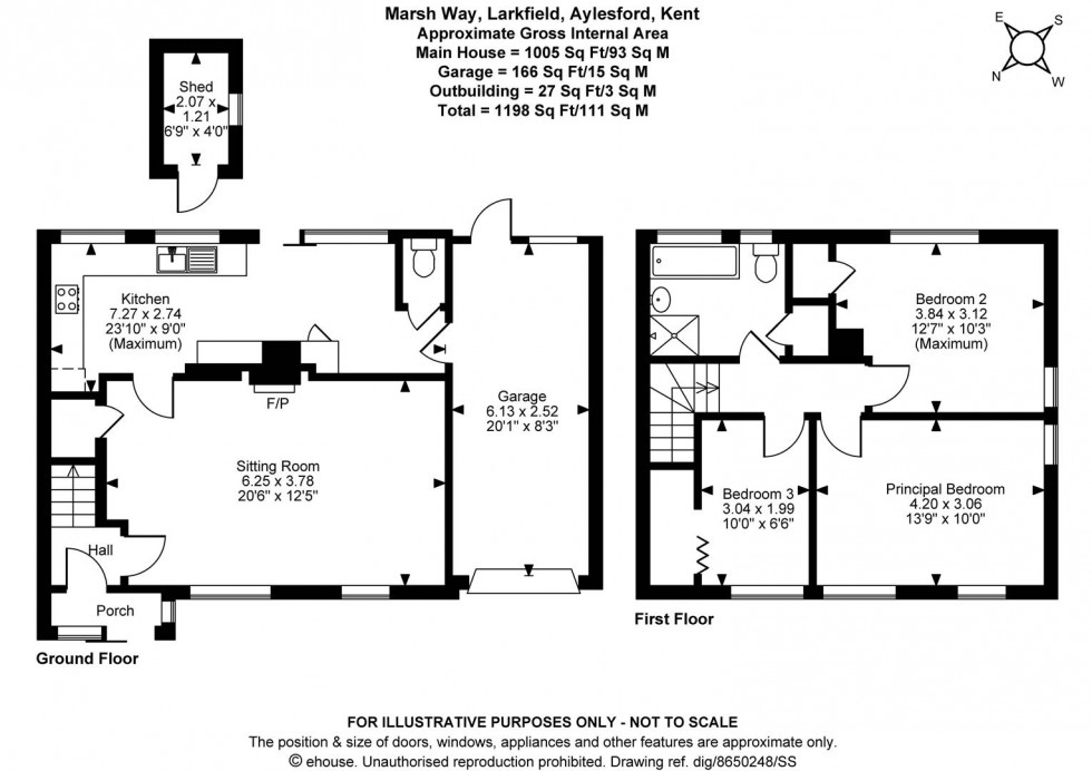 Floorplan for Marsh Way, Larkfield, Aylesford