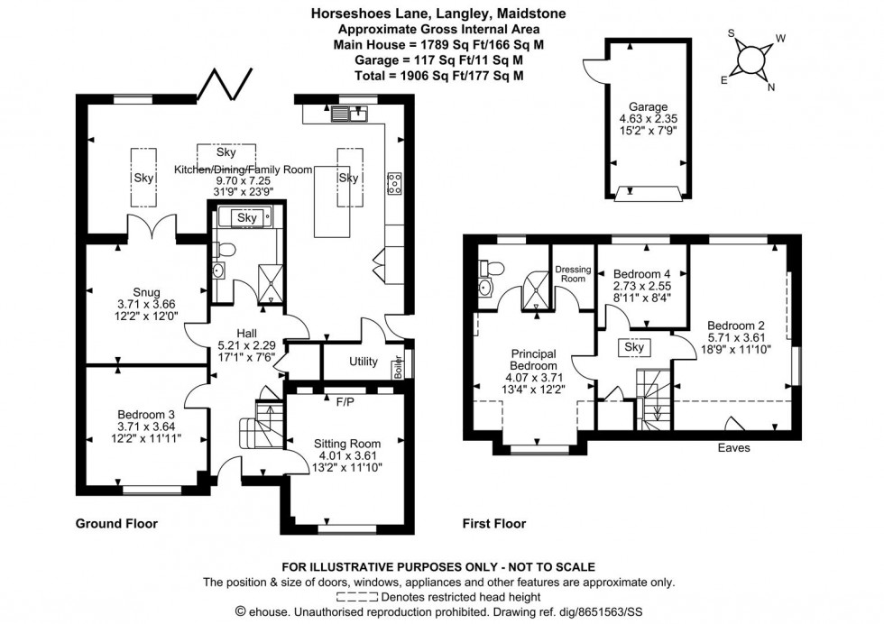 Floorplan for Horseshoes Lane, Langley, Maidstone