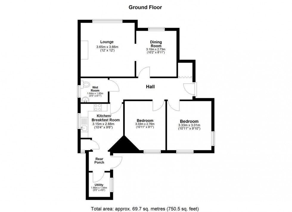 Floorplan for Byron Road, Penenden Heath