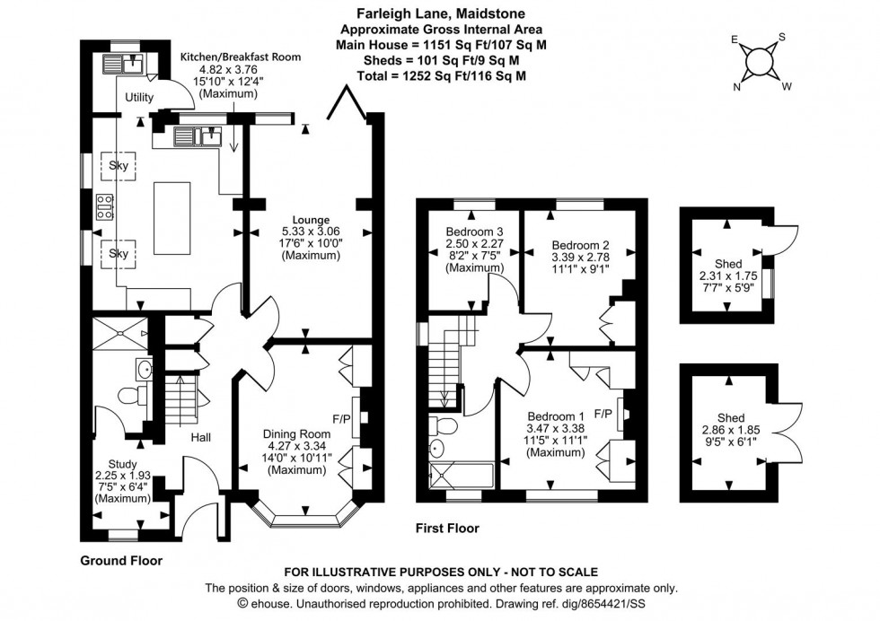 Floorplan for Farleigh Lane, Maidstone