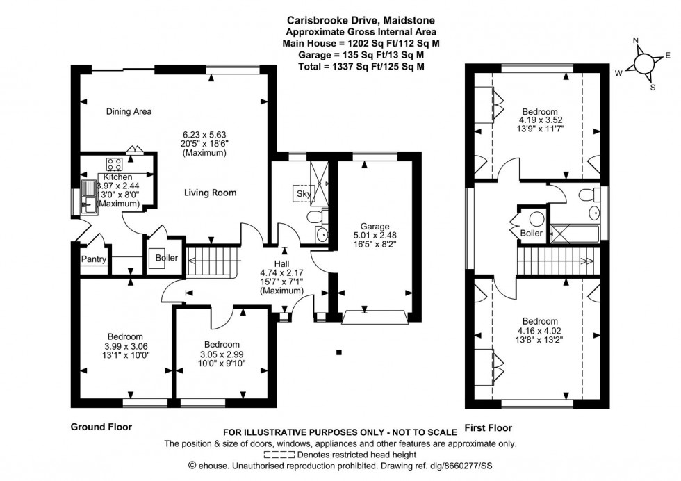Floorplan for Carisbrooke Drive, Maidstone