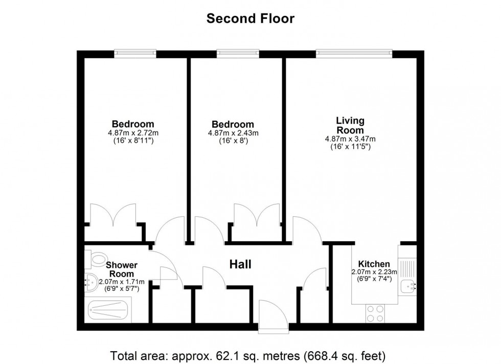 Floorplan for Marsham Street, Maidstone