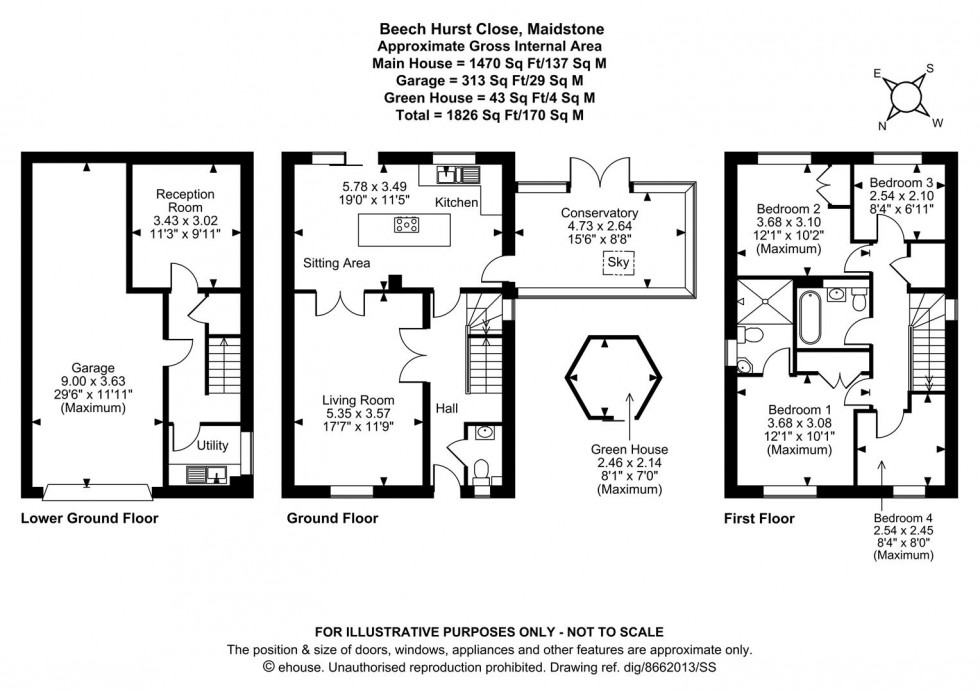 Floorplan for Beech Hurst Close, Maidstone