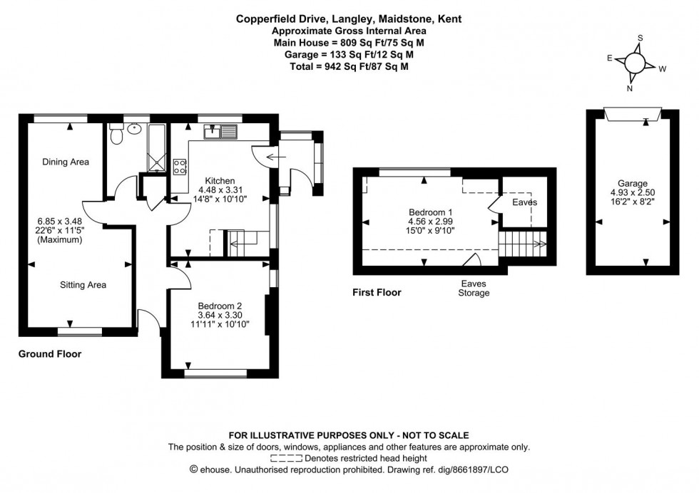 Floorplan for Copperfield Drive, Langley, Maidstone