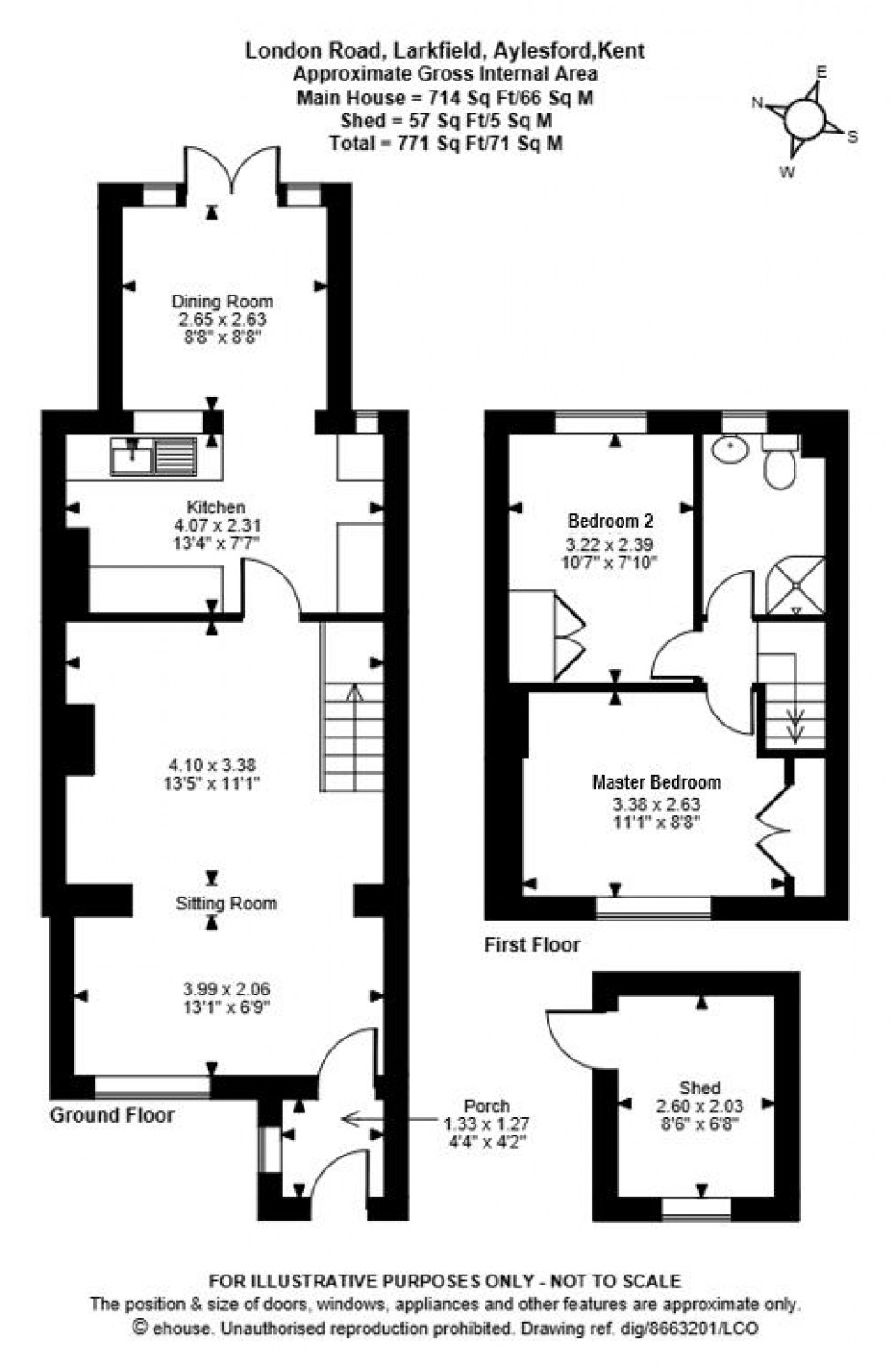 Floorplan for London Road, Walnut Tree Court, Larkfield, Aylesford