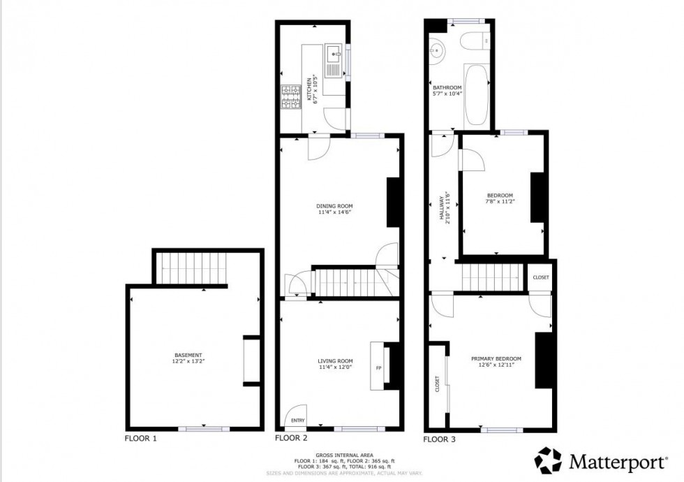 Floorplan for Bower Street, Maidstone