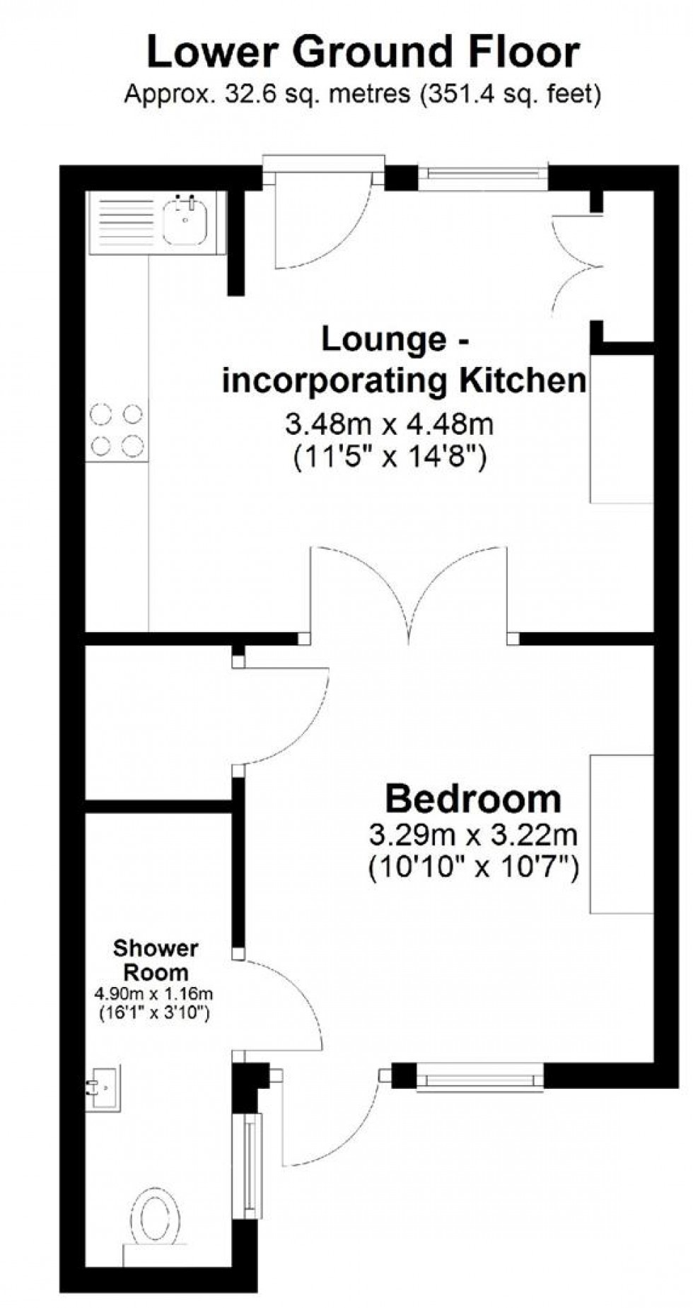 Floorplan for Brunswick Street East, Maidstone
