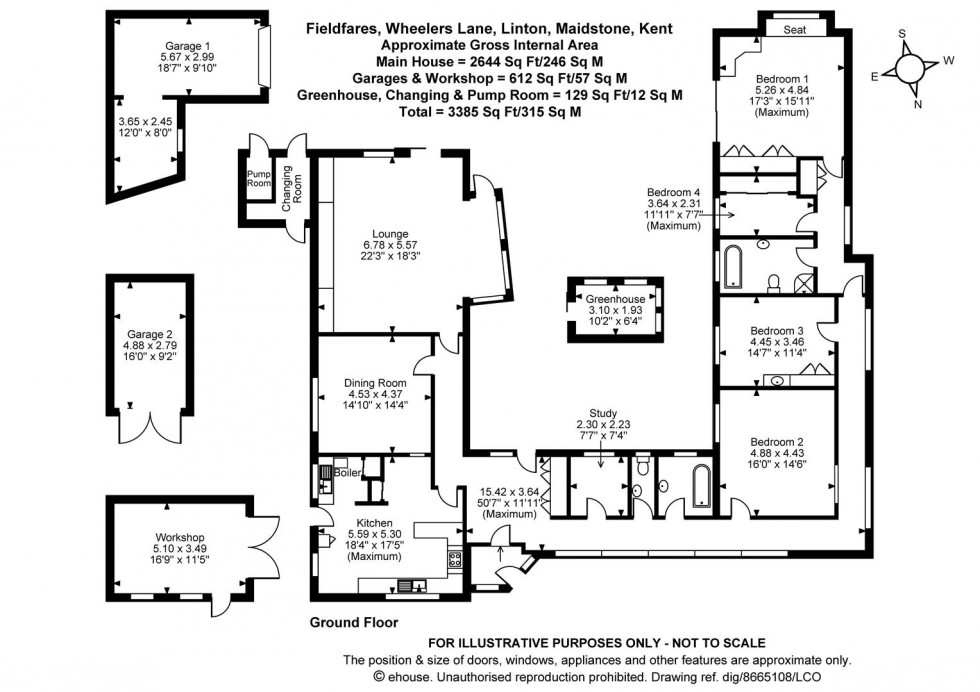 Floorplan for Wheelers Lane, Linton, Maidstone