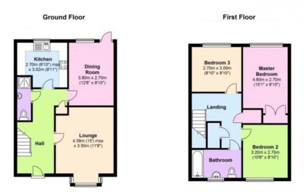 Floorplan for Matterdale Gardens, Barming, Maidstone